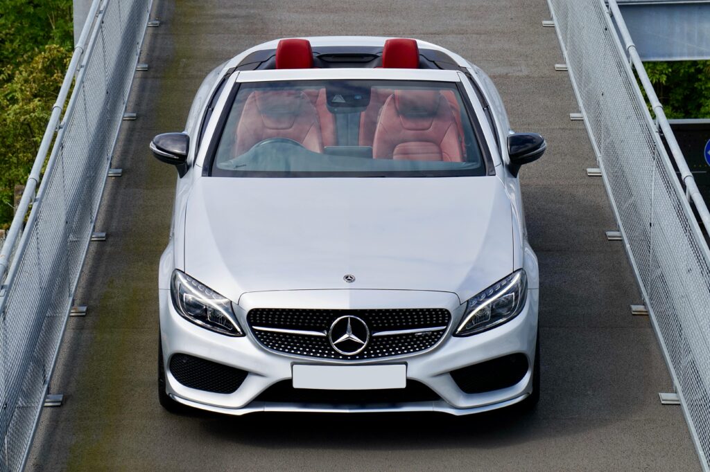 Mercedes-Benz on White colour