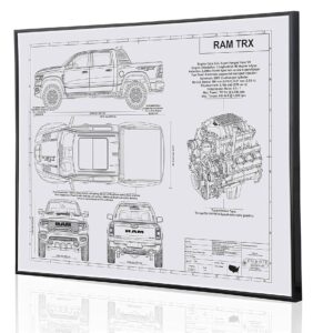Blueprint of RAM Pickup Cars
