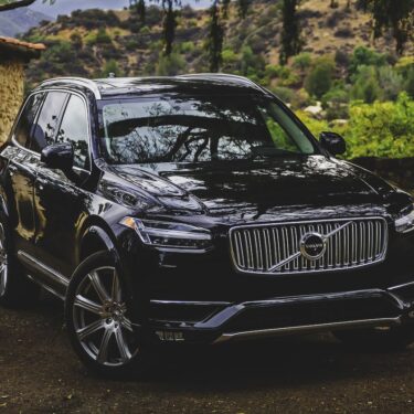 Black Volvo car